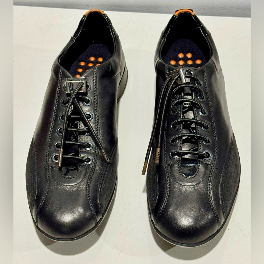 Samsonite Black Label ultra lightweight travel shoes in leather and nonslip sole